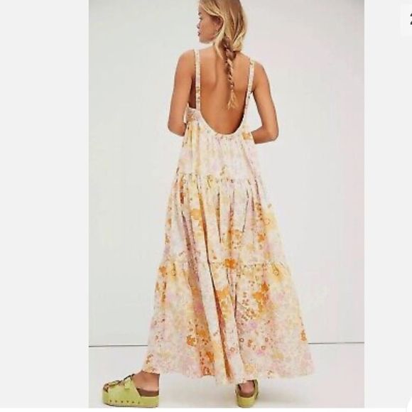 Free People Park Slope Maxi Dress in Light Combo - Picture 3 of 9